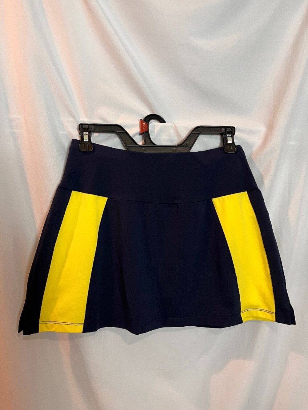 Women's Blue/yellow color block TAIL skort Size S